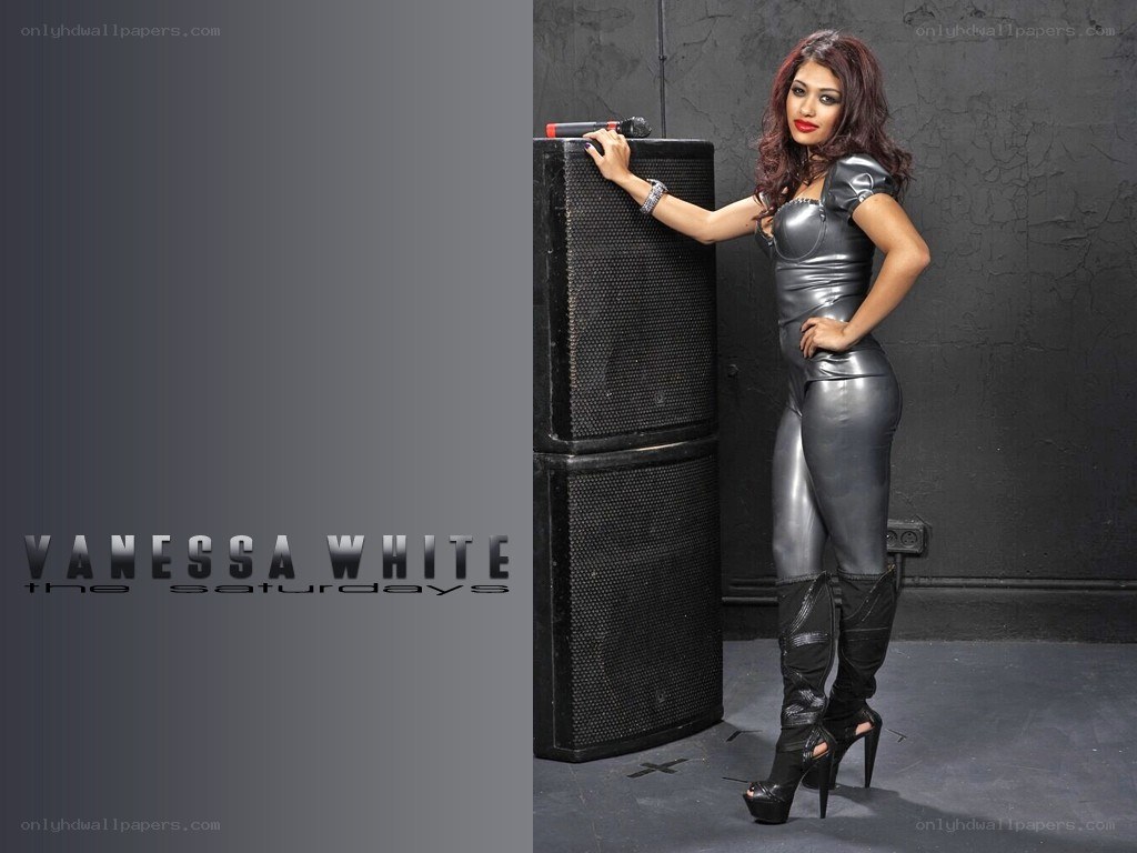 Vanessa White in silver outfit