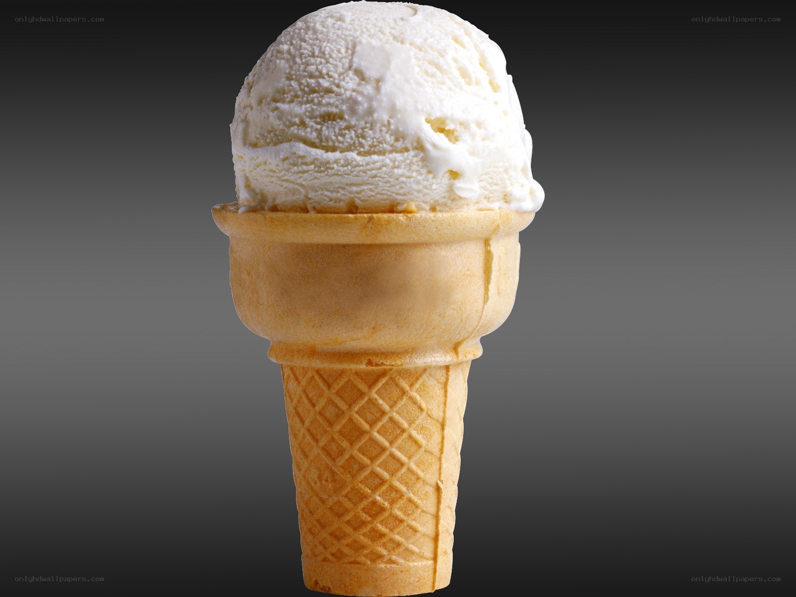 vanilla ice cream cone