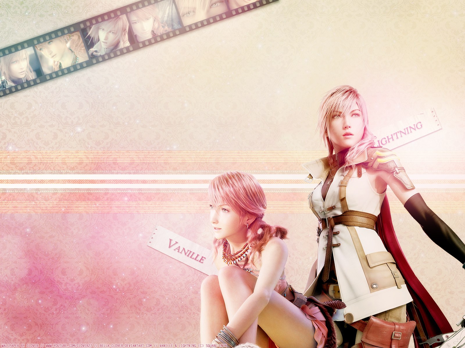 Vanille and Lightning artwork