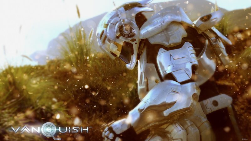Vanquish robot in grass