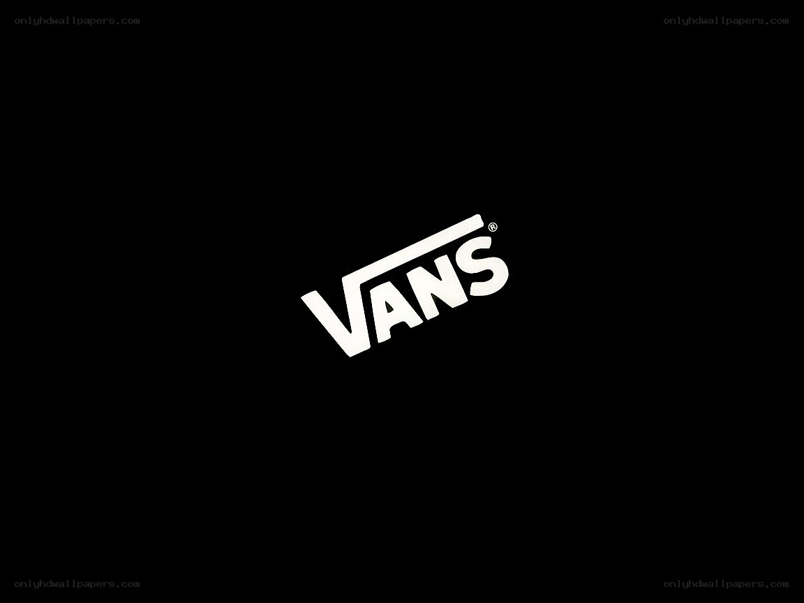 Vans logo on black background