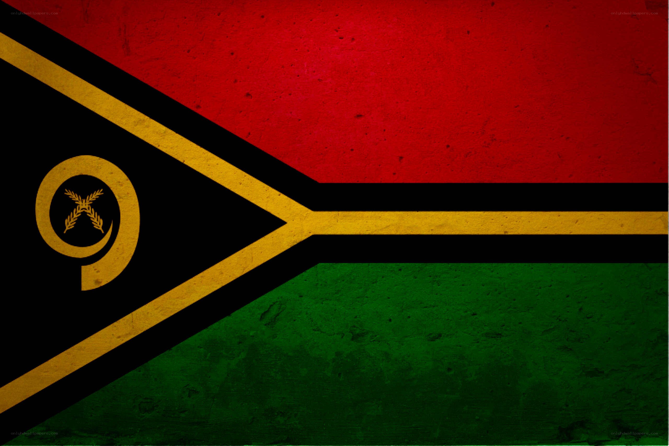 Vanuatu flag with textured background