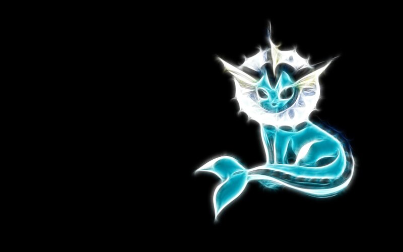 Vaporeon Character — Blue, Dramatic