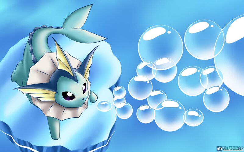 Vaporeon in the water