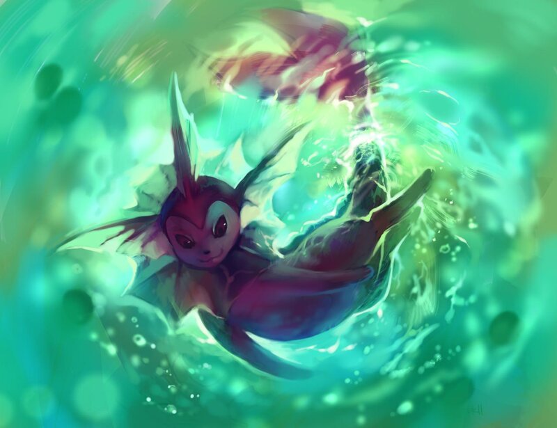 Vaporeon in Water