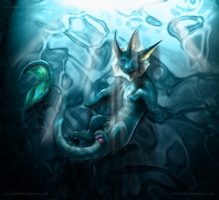 Vaporeon underwater