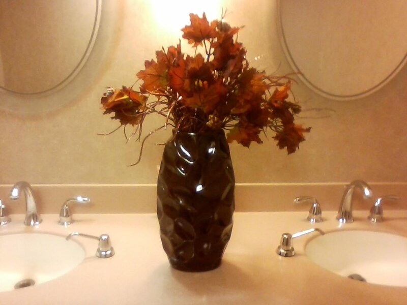 Vase with Autumn Leaves