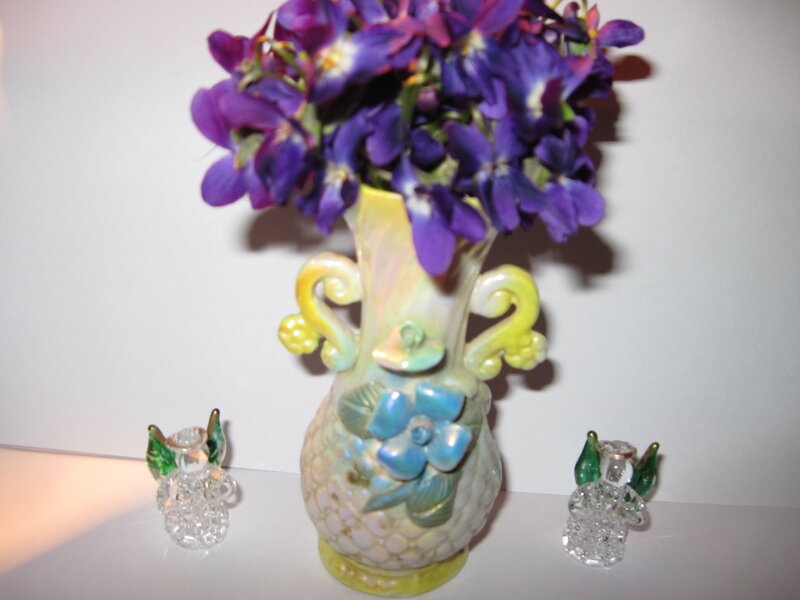 Vase with Purple Flowers — Calm
