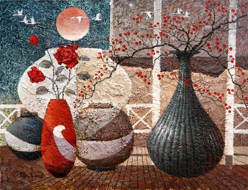 Vases with Flowers