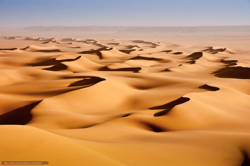 Vast desert sand dunes