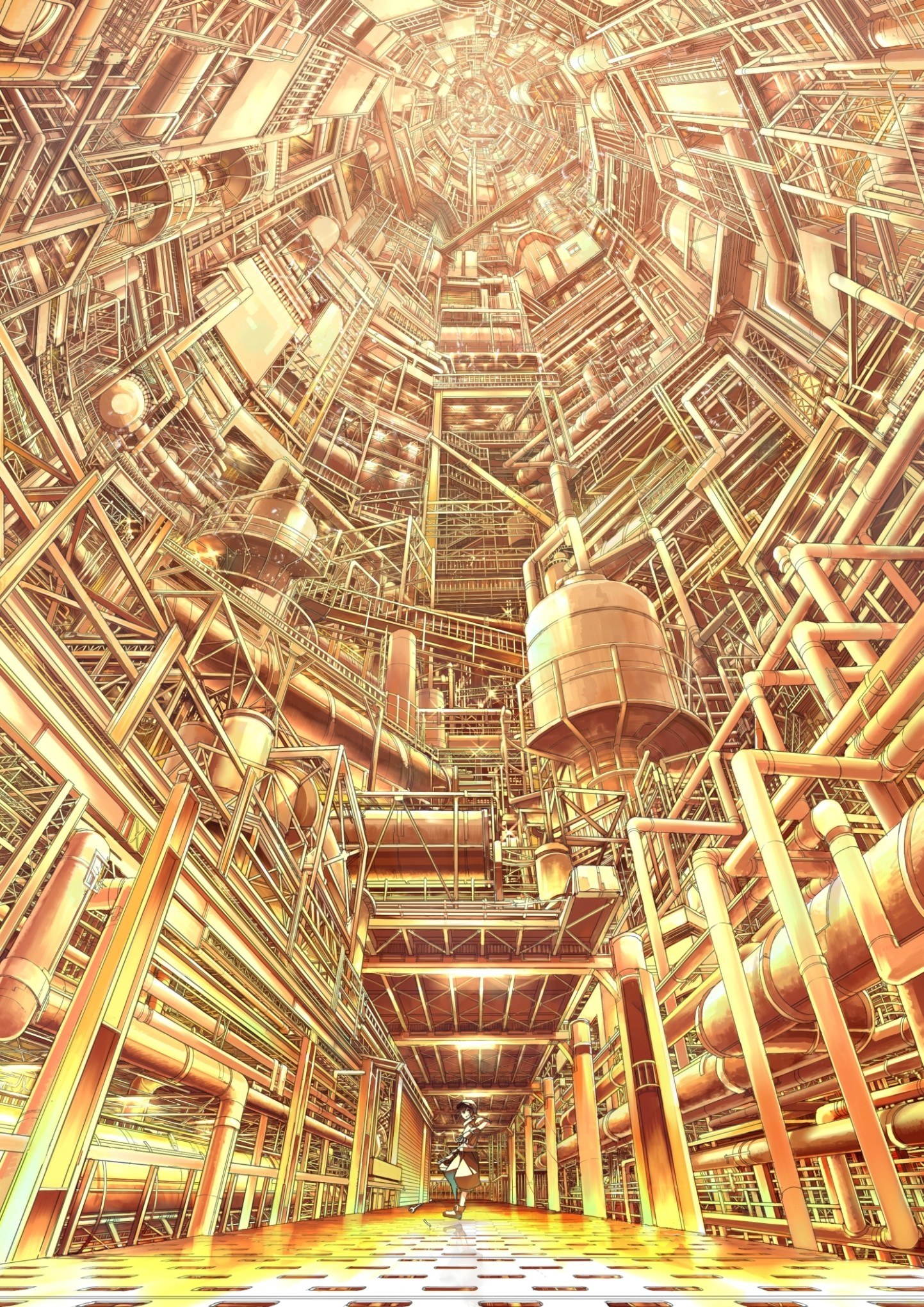 vast industrial interior