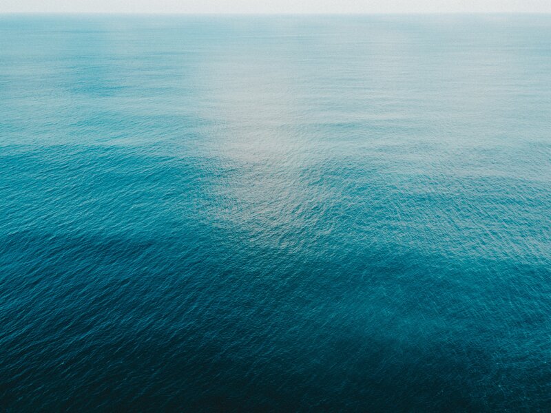 Vast Ocean Surface — Blue, Calm