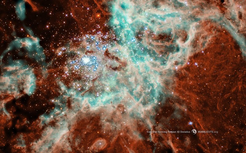 Vast Star-forming Region 30 Doradus