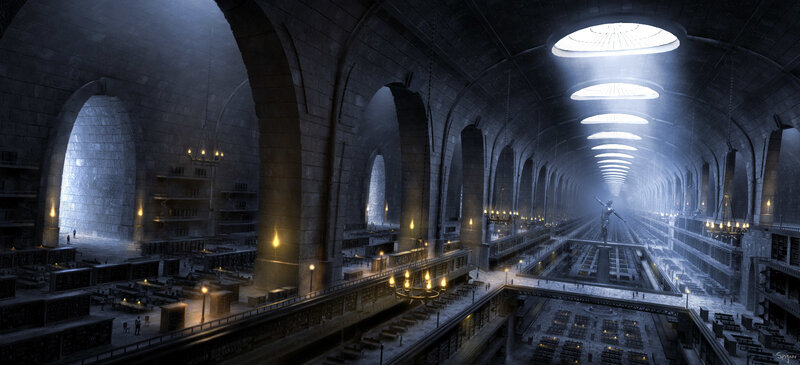 vast underground library