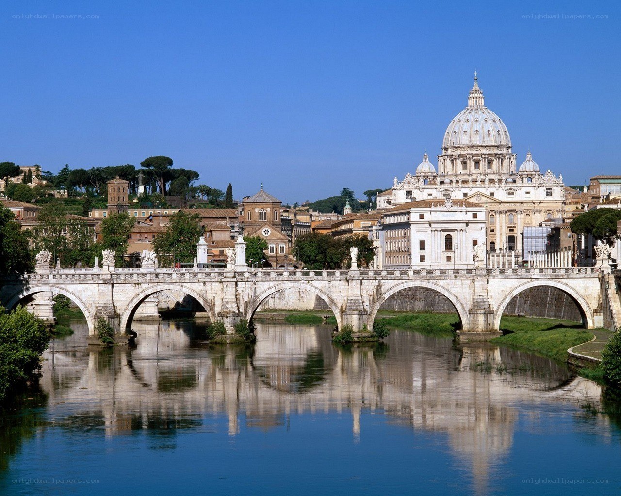 Vatican City and Tiber River