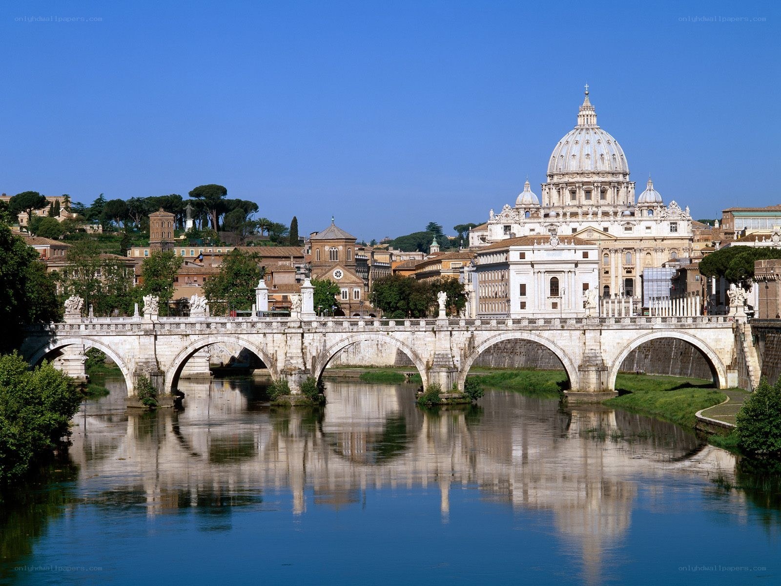 Vatican City and Tiber River