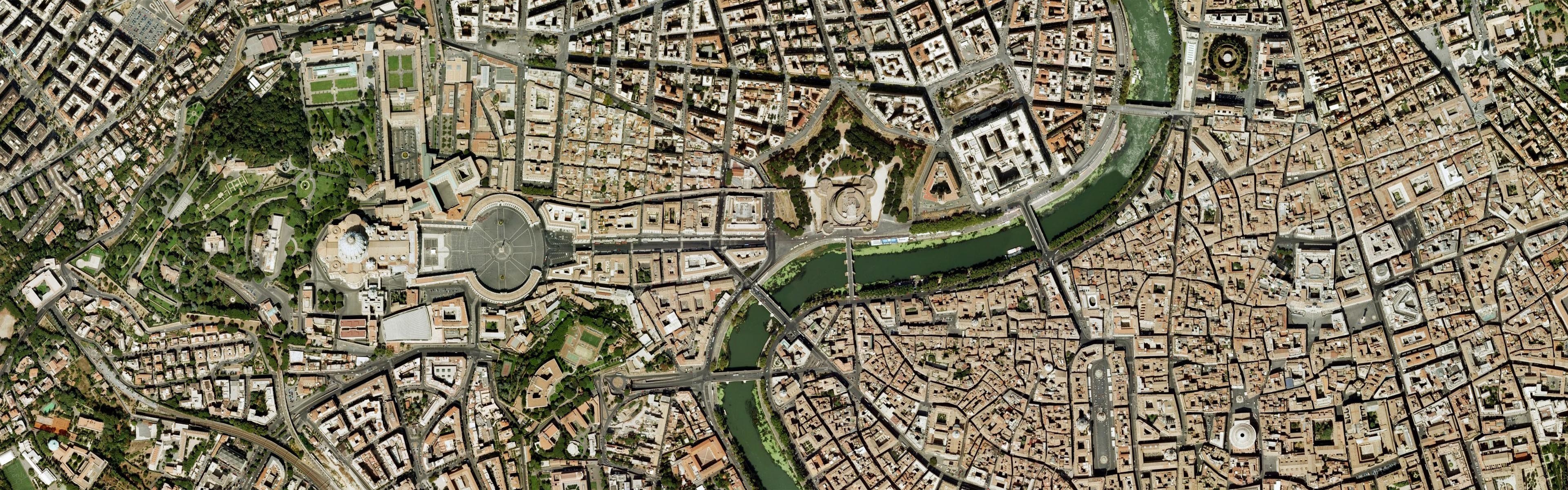 Vatican City and Tiber River