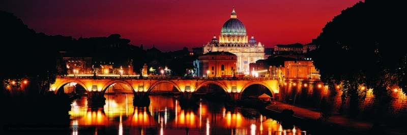 Vatican City at dusk
