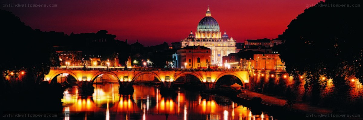 Vatican City at dusk