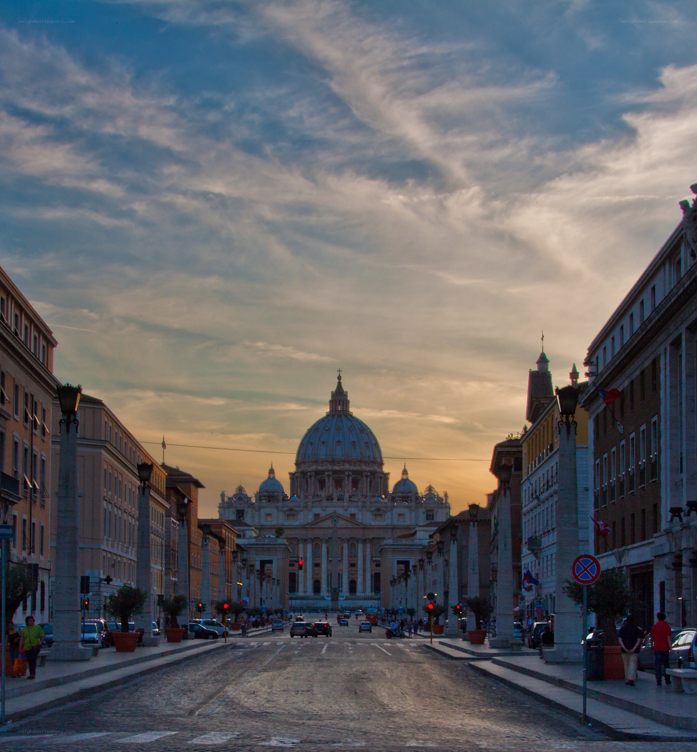 Vatican City at sunset