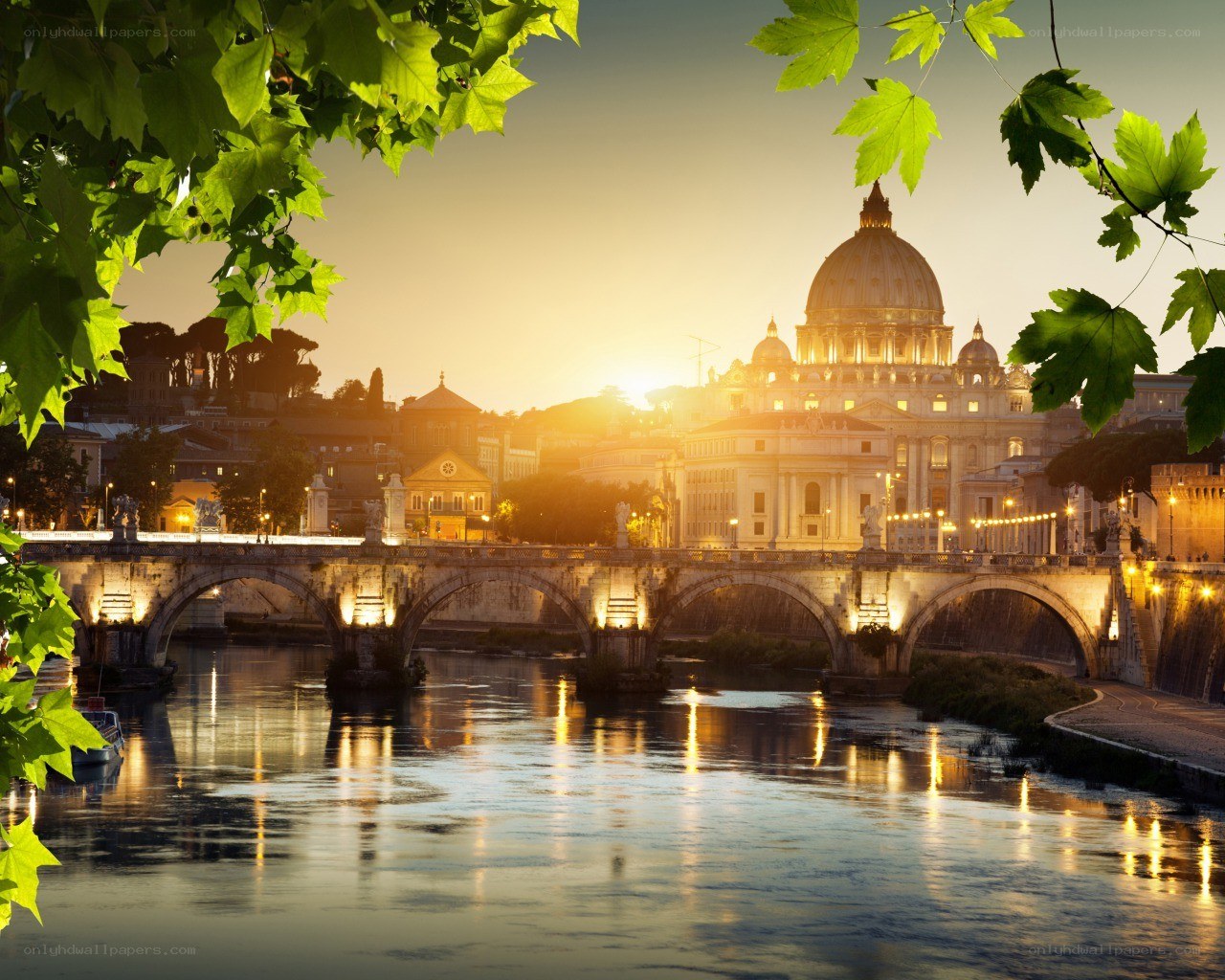 Vatican City at sunset