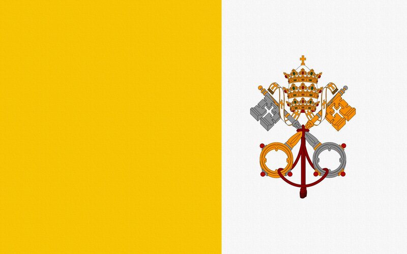 Vatican City Flag — Yellow