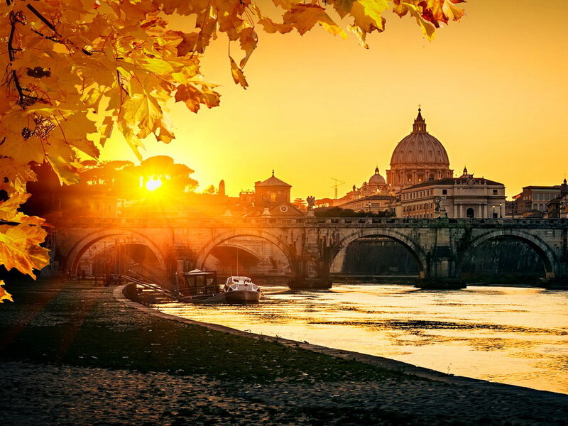 Vatican City Skyline — Gold