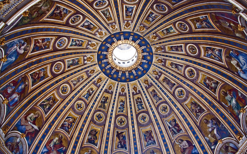 Vatican dome ceiling artwork