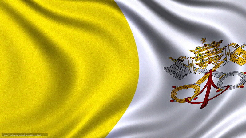 Vatican flag waving