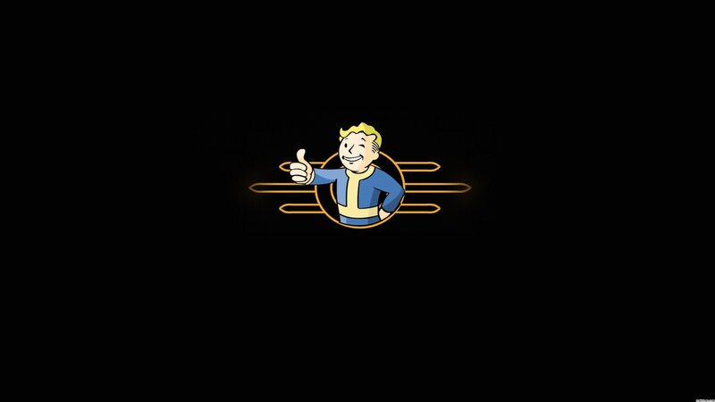 Vault Boy Character — Black, Neutral