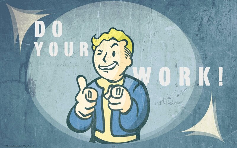Vault Boy Character — Blue