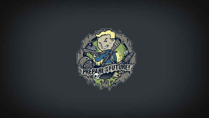 Vault Boy Character — Green, Dystopian