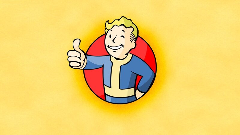 Vault Boy Character — Yellow