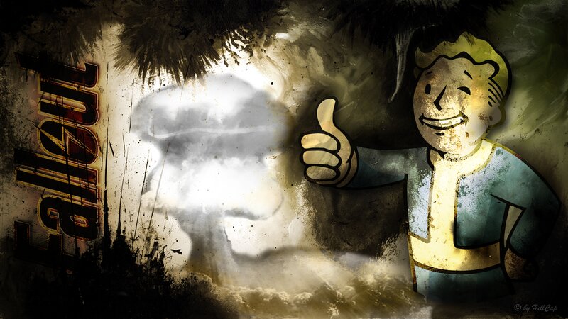 Vault Boy Giving Thumbs Up — Yellow