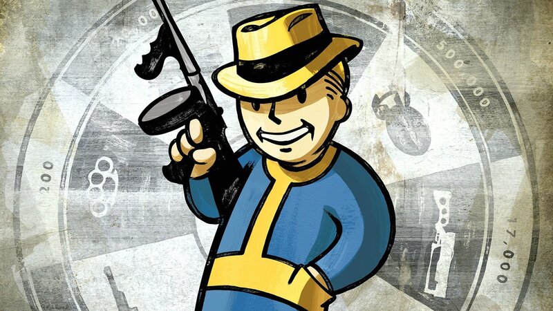 Vault Boy Holding Gun