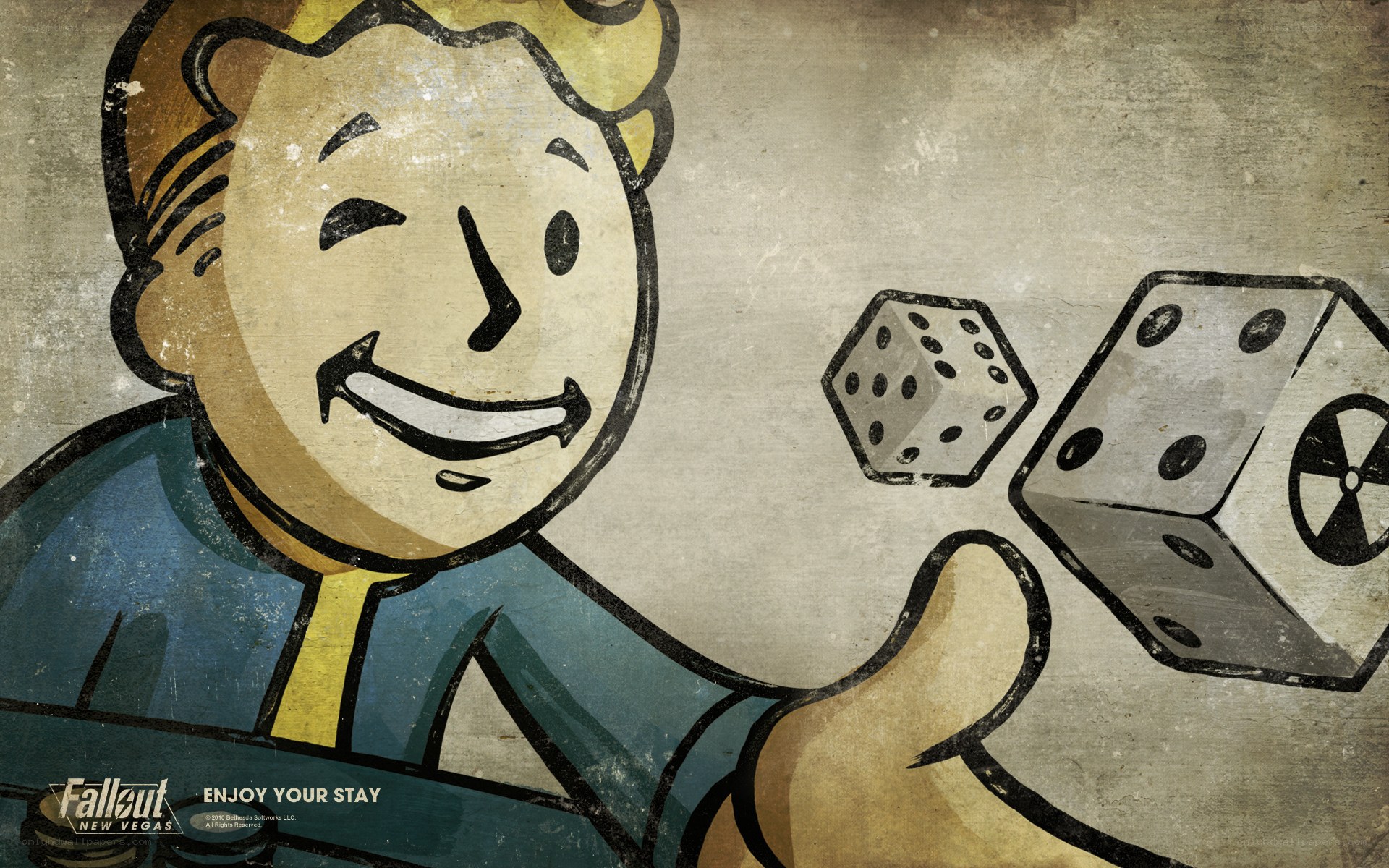 Vault Boy with dice