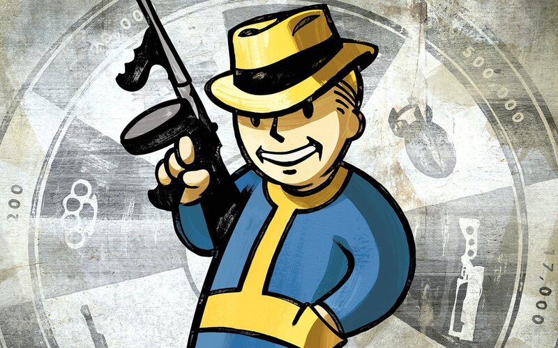 Vault Boy with gun