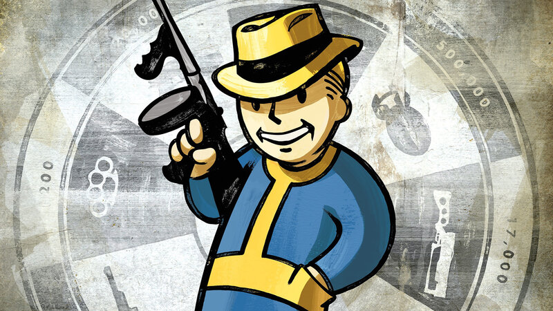 Vault Boy with gun