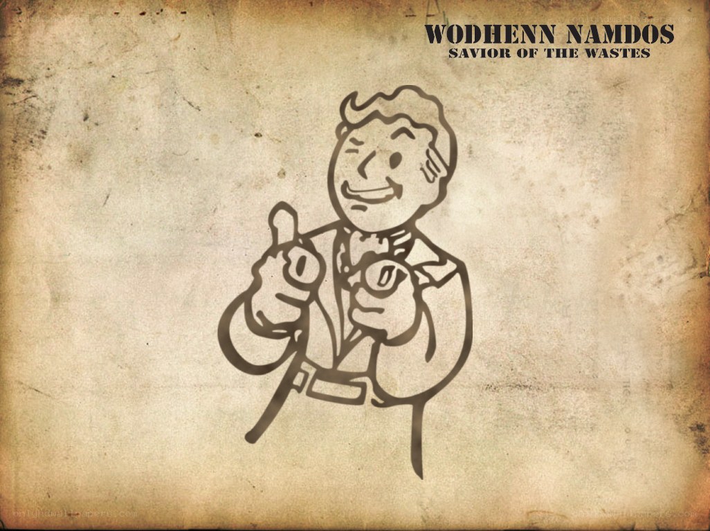 Vault Boy with text