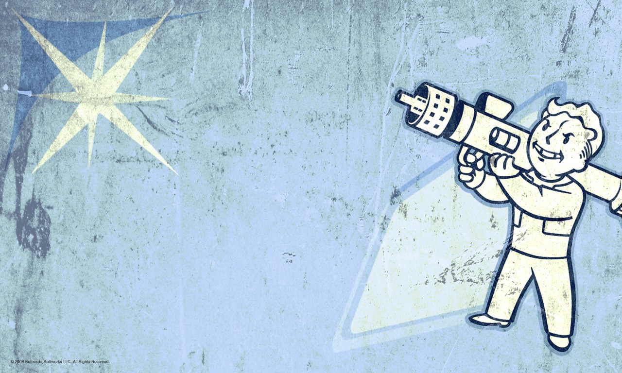Vault Boy with weapon