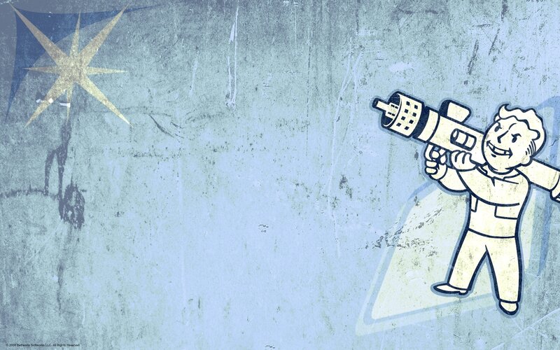 Vault Boy with weapon