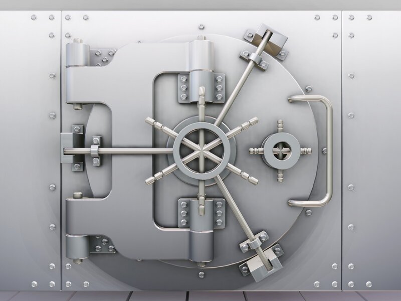 Vault Door — Gray, Secure