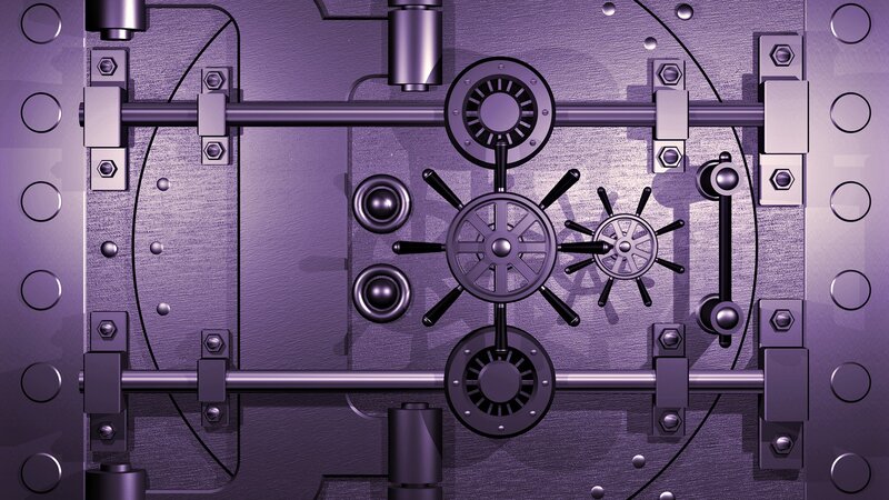 vault door with combination locks