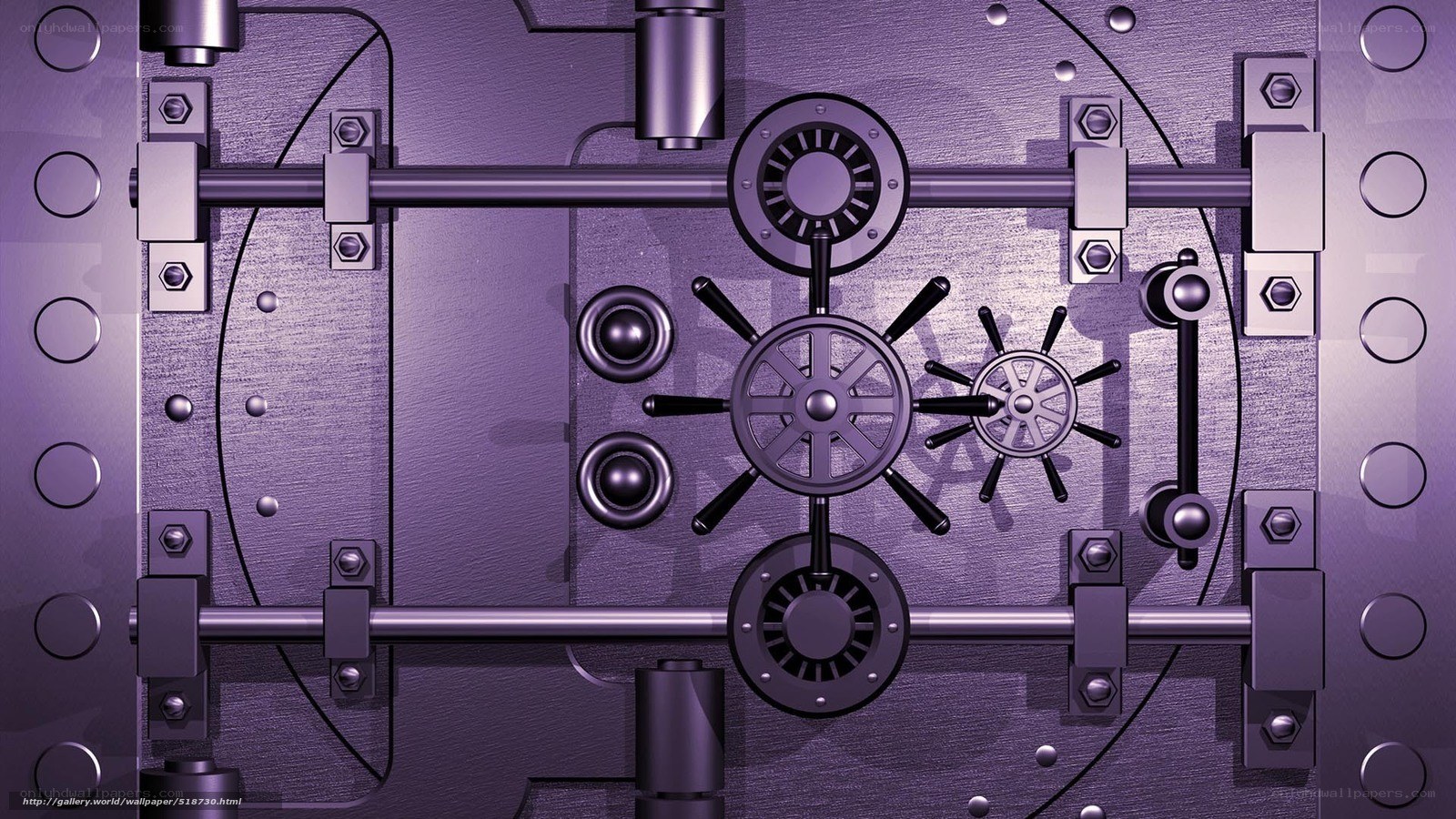 vault door with combination locks