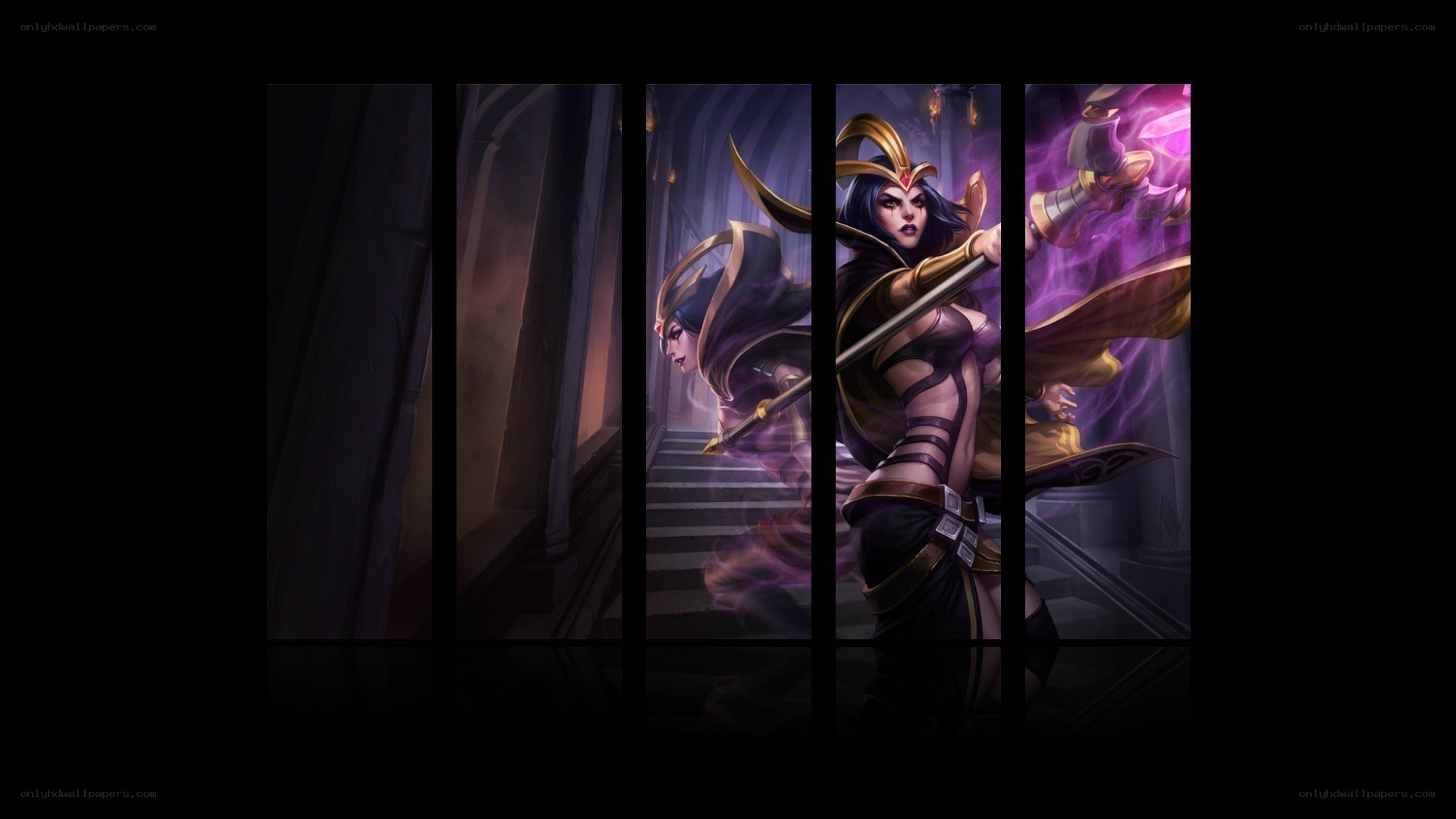 Vayne in a dark corridor