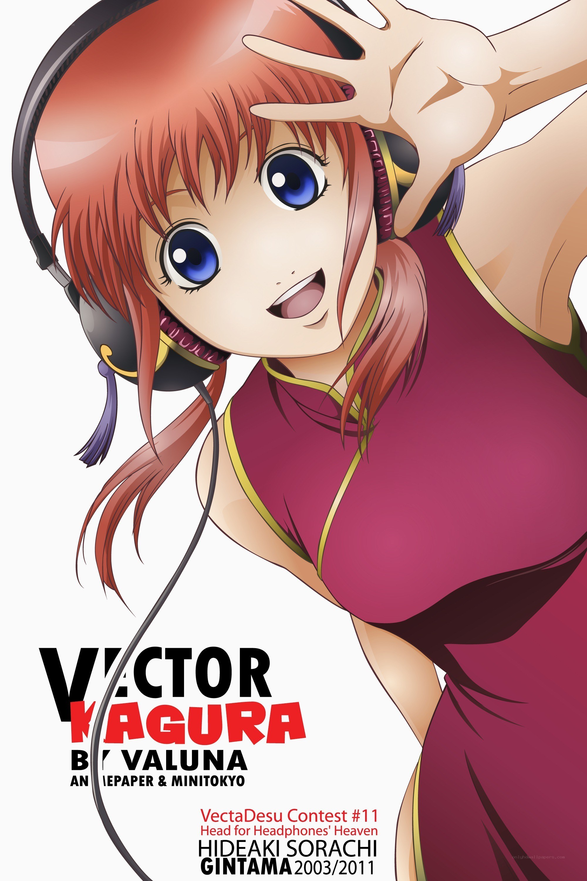 Vector Kagura character art