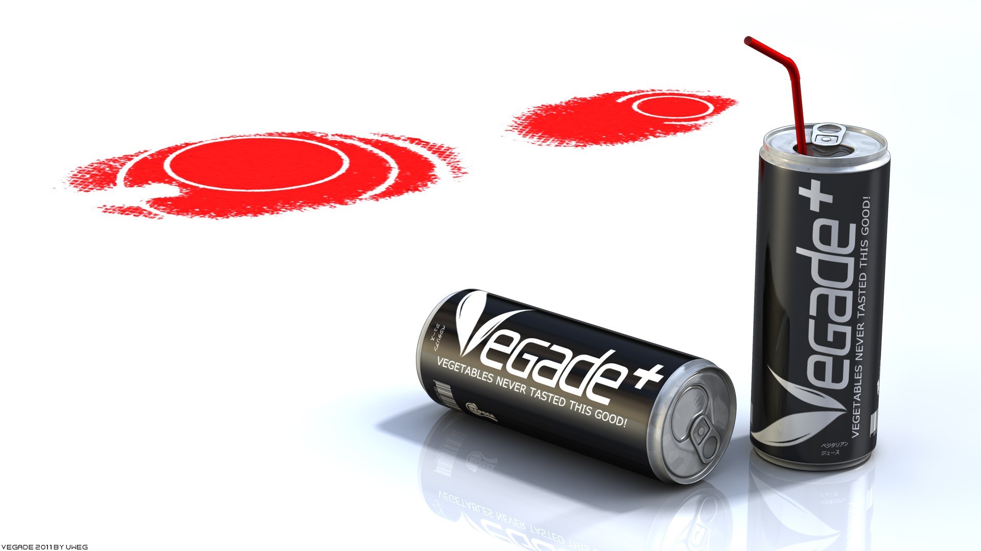 Vegade+ energy drink cans