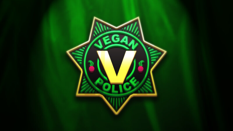 Vegan Police badge