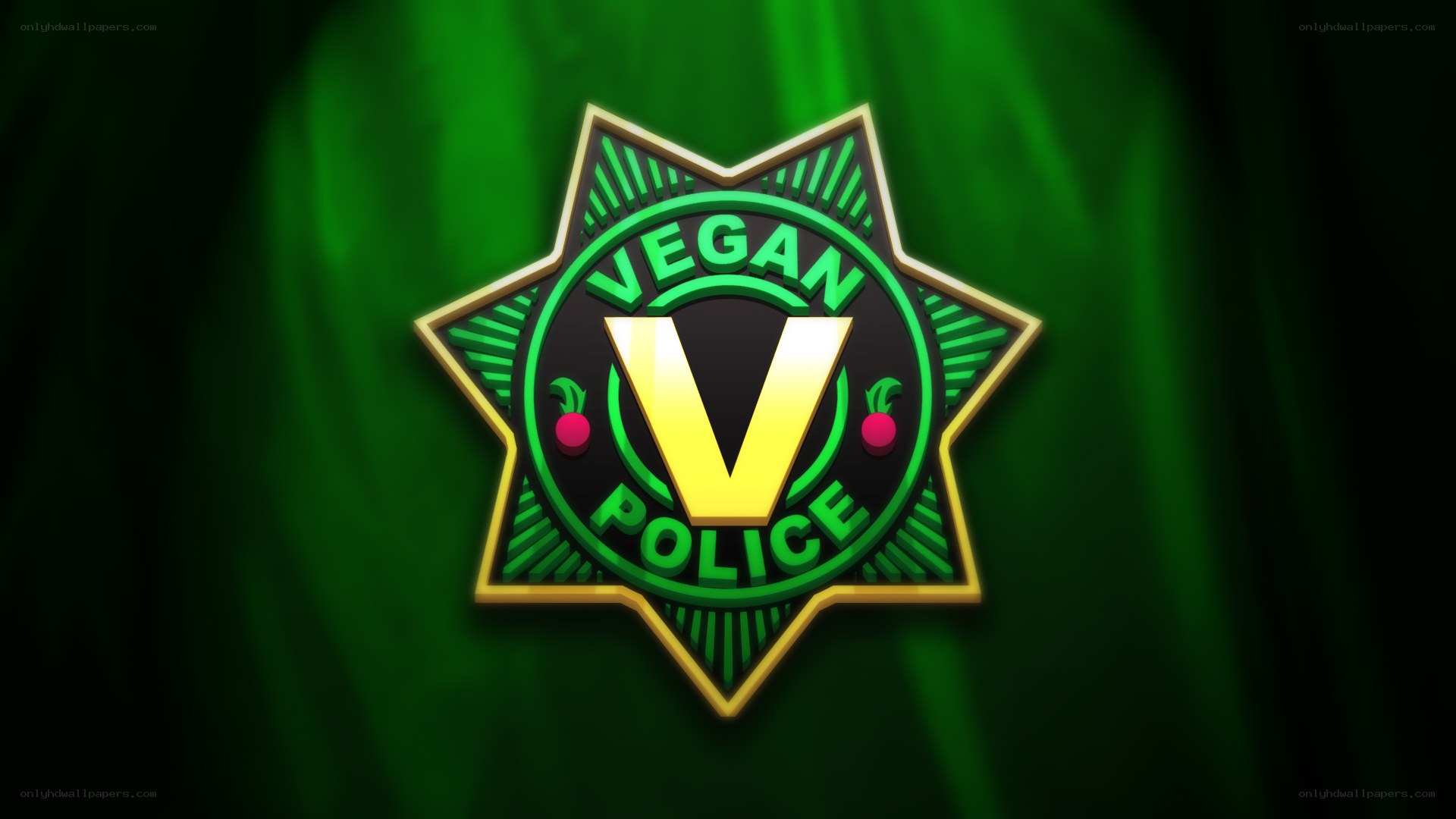 Vegan Police badge