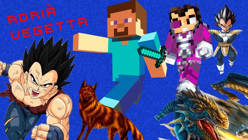 Vegeta and Minecraft Characters